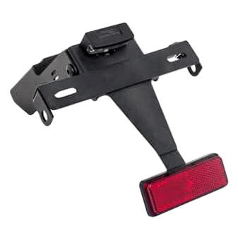 9422N PUIG Puig License Plate Support with Reflector and Light LICENSE SUPPORT SUZ PUIG License Plate Support with Reflector and Light Black