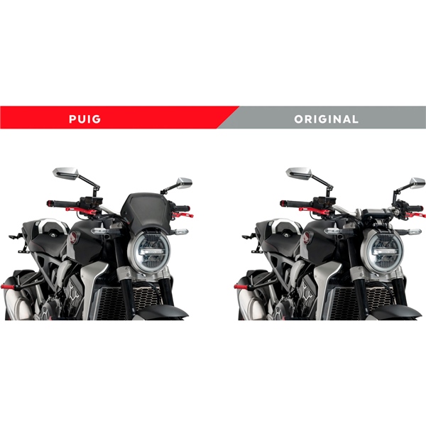 Image-3 Puig Aluminium Plate HONDA PLATE ALU FT BK HON PUIG 9803N 9803N PUIG