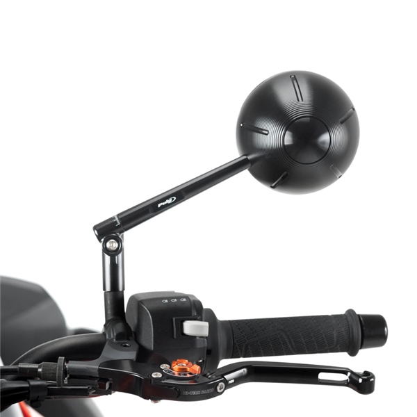 9795N PUIG Puig Retro Mirror Bolt-on MIRROR RR RETRO LF BK PUIG Retro Mirror Black
