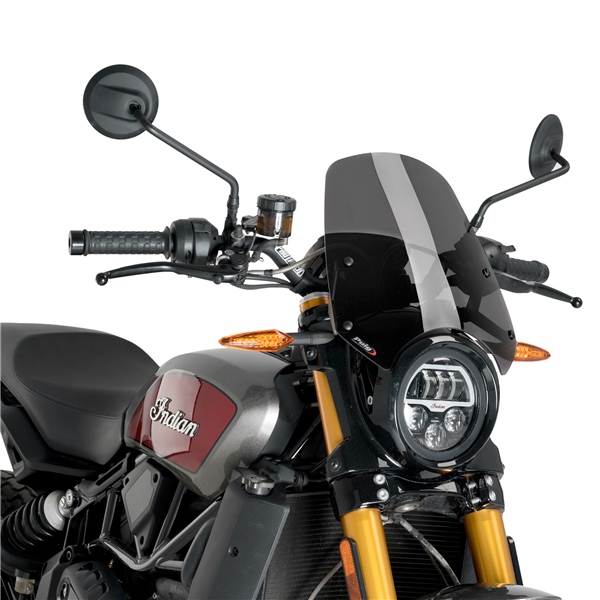 3834F PUIG Puig Naked New Generation Windshield INDIAN WINDSHIELD NAKED N-GEN SPORT DSMKE Naked New Generation Windshield Smoke (dark)