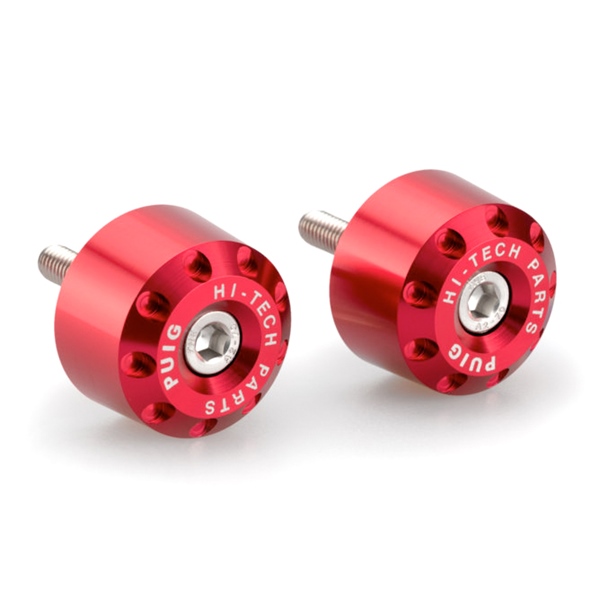 20719R PUIG Puig SHORT BAR ENDS WEIGHTS BAR ENDS SHORT RD DUCATI PUIG SHORT BAR ENDS WEIGHTS Red