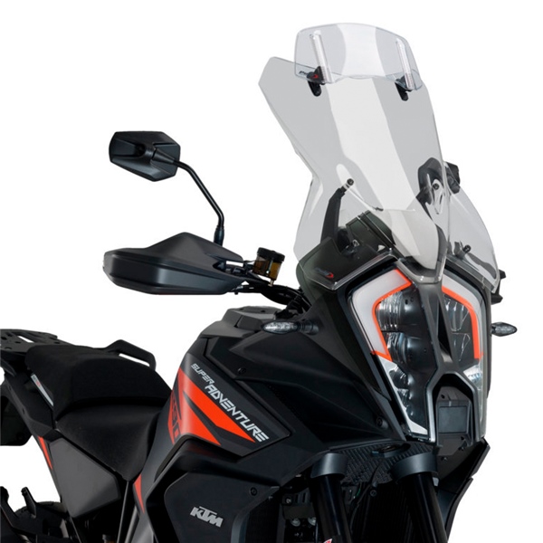 20817H PUIG Puig Touring Windshield with Visor KTM TOURING SCREEN+ W/VISOR KTM SMK PUIG Touring Windshield with Visor Smoked