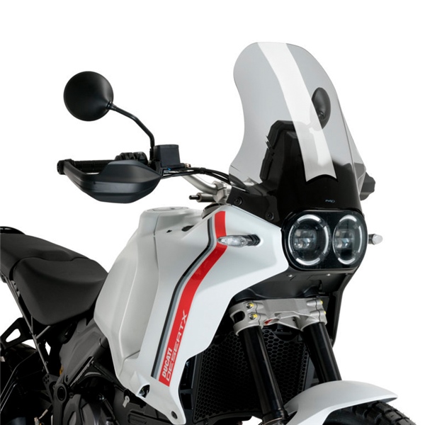 21437H PUIG Puig Touring Windshield DUCATI SCREEN TOURING DUCATI PUIG Touring Windshield Smoked