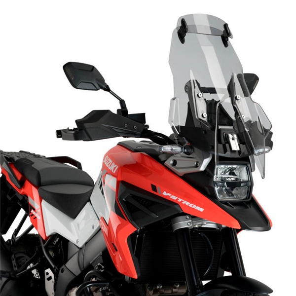20412H PUIG Puig Touring Windshield with Visor SUZUKI WINDSHIELD TOURING W/VISOR SMK SUZ PUIG Touring Windshield with Visor Smoked