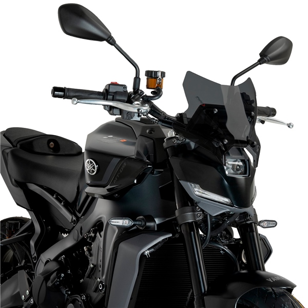 22077F PUIG Puig New Generation Sport Windshield YAMAHA WINDSHIELD NEW GEN SPORT DSMK YAM New Generation Sport Windshield Smoke (dark)