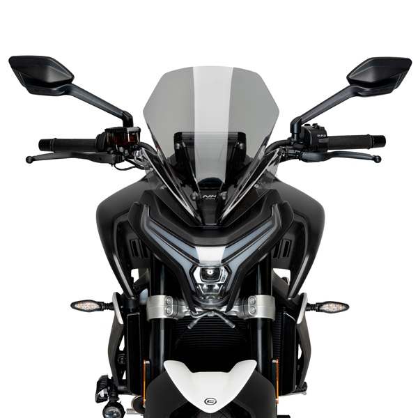 21867H PUIG Puig New Generation Sport Windshield CFMOTO WINDSHIELD NEW GEN SPORT LSMK CFMOTO New Generation Sport Windshield Smoke (Light)