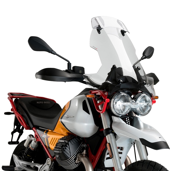 21442W PUIG Puig Touring Windshield with Visor MOTO GUZZI TOURING SCREEN W/VISOR CLR MOTOGUZZI Touring Windshield with Visor Clear