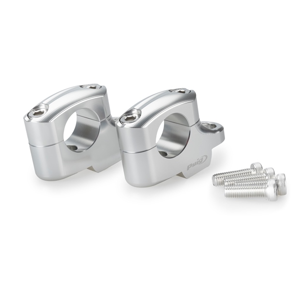 22180P PUIG Puig Riser HANDLEBAR RISER PULLBACK SI BMW PUIG Riser Silver