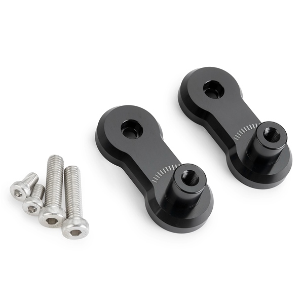 22342N PUIG Puig Adjustable Footpeg Relocation Kit RELOCATOR TRAIL FOOTPEG ADJUST 40MM BK Adjustable Footpeg Relocation Kit 