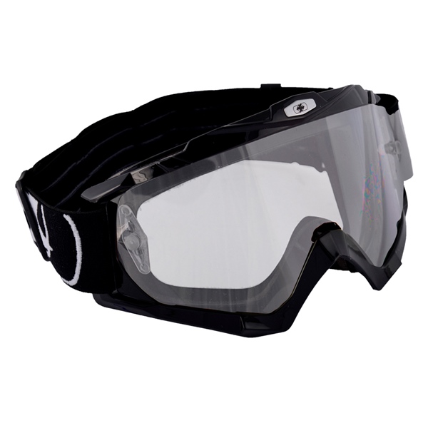 OX200 OXFORDPRODUCTS Oxford Products Assault Pro Goggles Shiny black GOGGLE SUM ASSAULT BK GLOSS LS/CLR OXFOR Assault Pro Goggles Clear