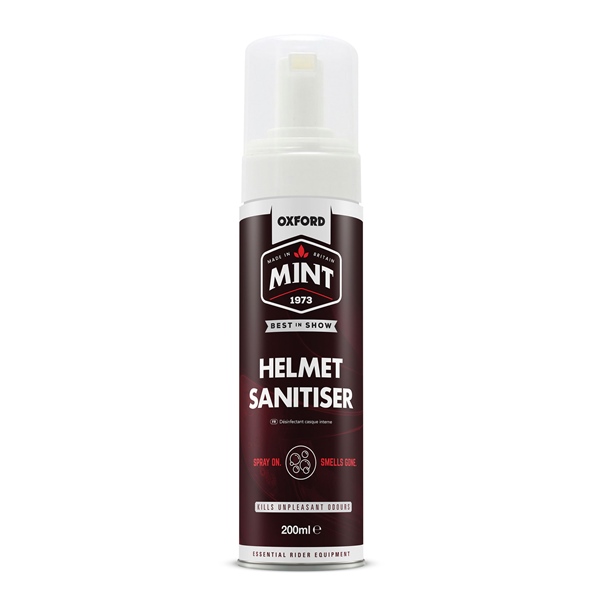 OC300 OXFORDMINT OXFORDMINT Mint Helmet Sanitiser 200 ml HELM SANITISER FOAM MINT 200ML Mint Helmet Sanitiser 