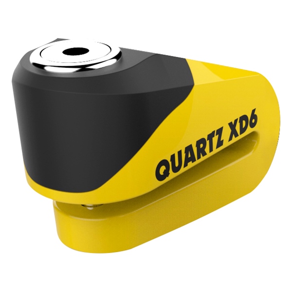 LK207 OXFORDPRODUCTS Oxford Products Quartz XD6 Super Strong Disc Lock DISC LOCK QTZ XD6 6MM PIN YE/BK OXFORD Quartz XD6 Super Strong Disc Lock 
