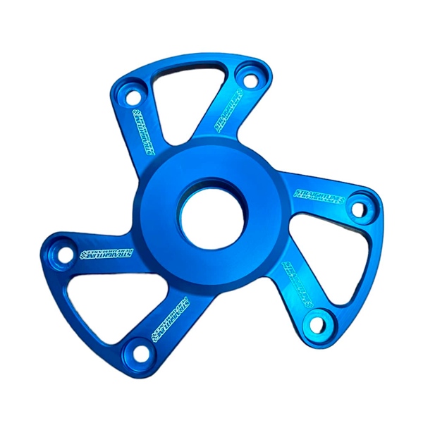 123-173 STRAIGHTLINE-PERFORMANCE Straightline P22 Clutch Cover COVER CLUTCH BILLET BL POL STRAIGHTLINE P22 Clutch Cover Blue