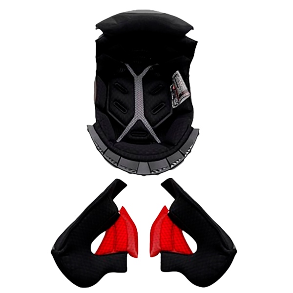 03-537 LS2 LS2 Liner for Valiant II Helmet LINER VALIANT II BK 3XL LS2 Liner for Valiant II Helmet Black