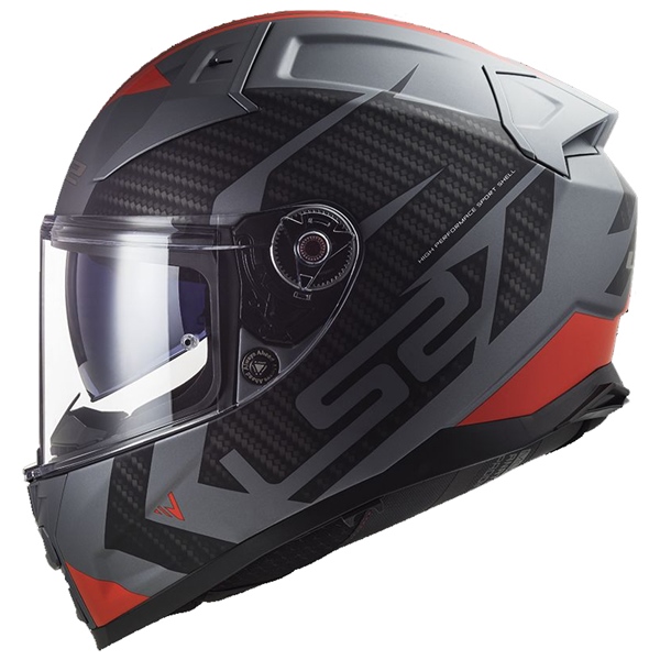Image-3 LS2 Citation II Full-Face Helmet Splitter - Summer HELM CITATION II SPLITTER MAT TIT/RD 3XL 811-1127 811-1127 LS2