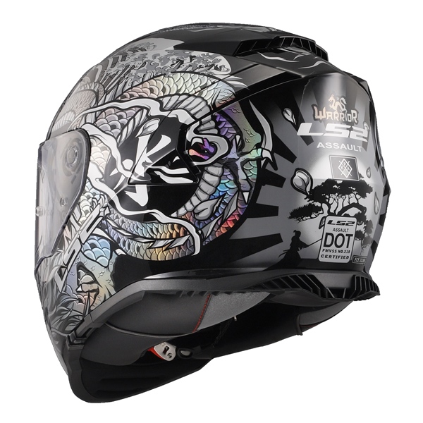 Image-3 LS2 Assault Full-Face Helmet Warrior - Summer HELM ASSAULT WARRIOR KROME SI/BK 3XL LS2 800-1277 800-1277 LS2