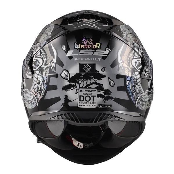 Image-4 LS2 Assault Full-Face Helmet Warrior - Summer HELM ASSAULT WARRIOR KROME SI/BK 3XL LS2 800-1277 800-1277 LS2