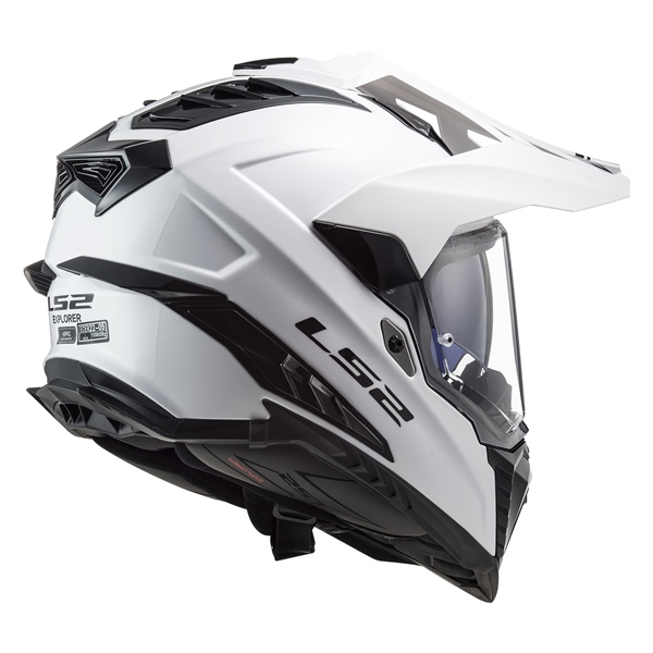 Image-2 LS2 Explorer Off-Road Helmet Solid - Without Goggle HELM EXPLORER SOLID WH 2XL LS2 701-1026 701-1026 LS2