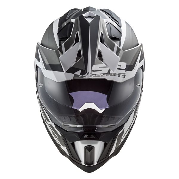 Image-4 LS2 Explorer Off-Road Helmet Alter - Without Goggle HELM EXPLORER ALTER MAT BK/WH 2XL LS2 701-1116 701-1116 LS2