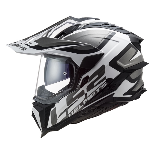 Image-3 LS2 Explorer Off-Road Helmet Alter - Without Goggle HELM EXPLORER ALTER MAT BK/WH 2XL LS2 701-1116 701-1116 LS2