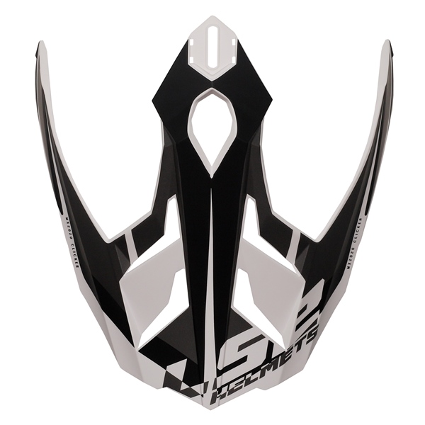 04-139 LS2 LS2 Peak for Explorer Helmet Alter PEAK EXPLORER ALTER BK/WH LS2 Peak for Explorer Helmet Black, White