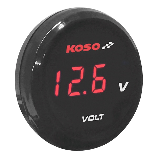 BA067R00 KOSO-NORTH-AMERICA Koso Voltmeter I-Gear Universal - 405014 I-GEAR VOLT METER RD Voltmeter I-Gear 