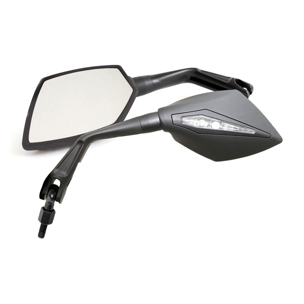 SB000010 KOSO-NORTH-AMERICA Koso APEX Mirror Screwed MIRROR APEX MATT BK SHELL / CLR LENS APEX Mirror Matte Black