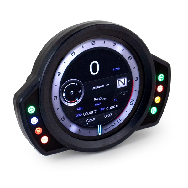 BA082000 KOSO-NORTH-AMERICA Koso RX-6S TFT Multifunction Gauge Motorcycle - 405107 GAUGE MULTIFUNCTION TFT RX-6S TRIUMPH RX-6S TFT Multifunction Gauge 