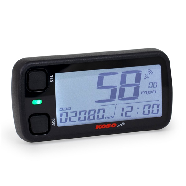 BA090000 KOSO-NORTH-AMERICA Koso GPS Speedometer Mini 5 Motorcycle - 405108 SPEEDOMETER GPS MINI 5 KOSO GPS Speedometer Mini 5 