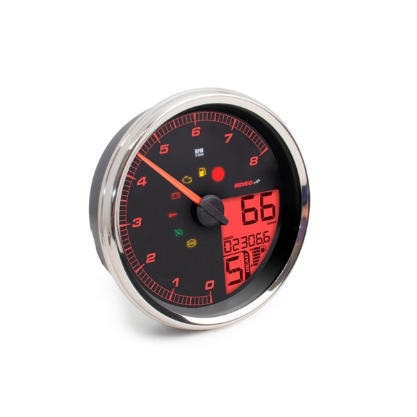 BA072100 KOSO-NORTH-AMERICA Koso HD-05 Multifunction Gauge Motorcycle - 405123 GAUGE MULTIFUNCTION HD-05 SI HARLEY KOSO HD-05 Multifunction Gauge 