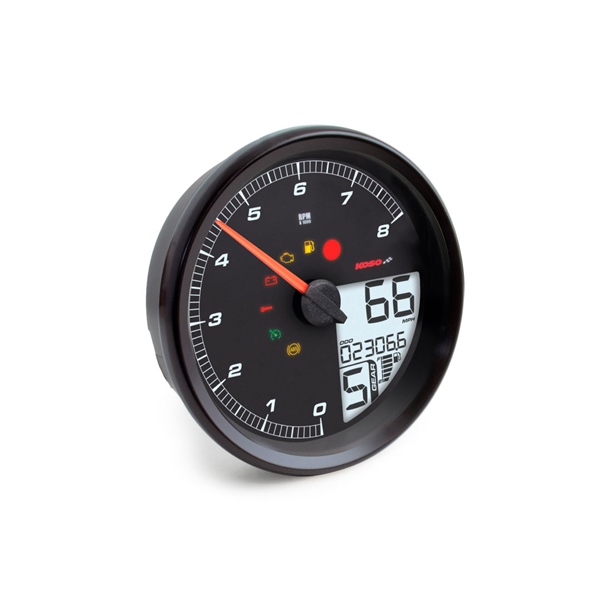 BA072010 KOSO-NORTH-AMERICA Koso HD-05 Multifunction Gauge Motorcycle - 405126 GAUGE MULTIFUNCTION HD-05 BK HARLEY KOSO HD-05 Multifunction Gauge 