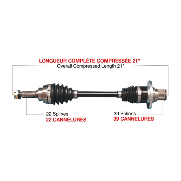Image-2 Kimpex HD Complete HD Axle SUZUKI AXLE COMPLETE HD KIMPEXHD SUZ-6004HDK SUZ-6004HDK KIMPEXHD