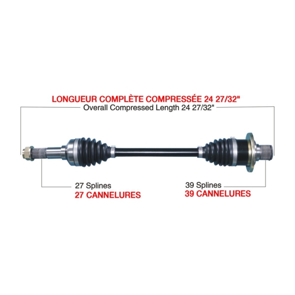 Image-2 Kimpex HD Complete HD Axle AXLE COMPLETE HD KIMPEXHD YAM-6024HDK YAM-6024HDK KIMPEXHD