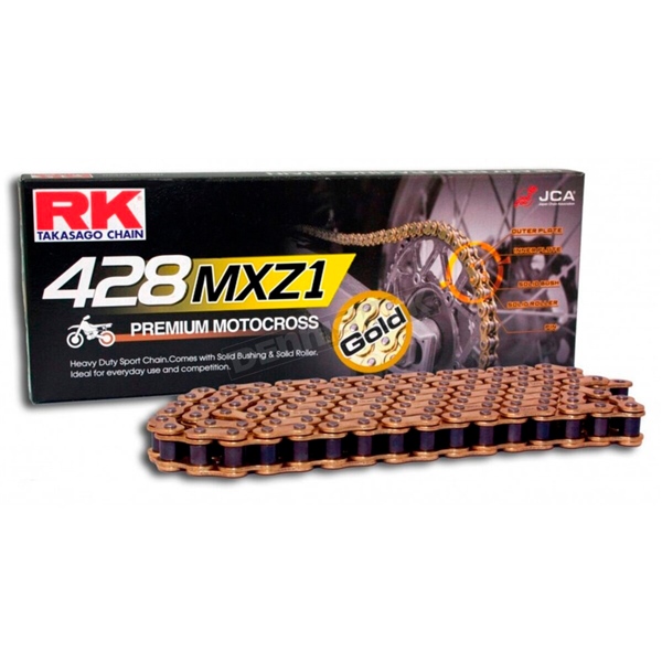 GB428MXZ1-136 RK RK EXCEL Chain - 428MXZ1 HD Chain 428MXZ1 136L GOL RK CHAIN Chain - 428MXZ1 Gold