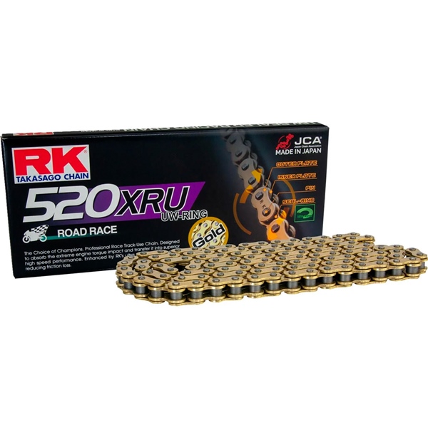 GB520XRU-120 RK RK EXCEL Chain - 520XRU Competition Chain 520XRU 120L GOL RK CHAIN Chain - 520XRU Gold