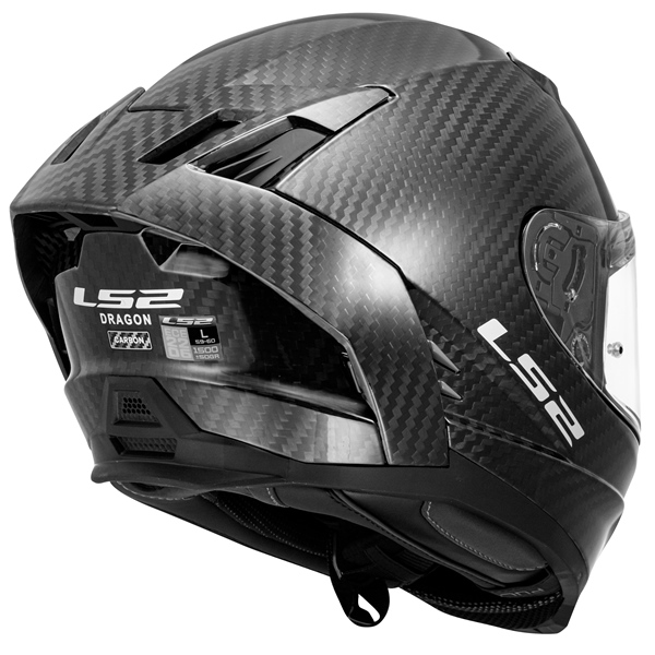 Image-4 LS2 Dragon Full-Face Helmet Solid - Summer HELM DRAGON CARB SOLI W/SUNV GLOS BK 3XL 807-2007 807-2007 LS2