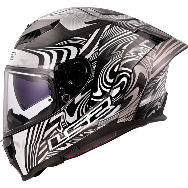 Image-2 LS2 Dragon Full-Face Helmet Enthum - Summer HELM DRAGON CARB ENTH W/SUNV GLOS SI 3XL 807-2137 807-2137 LS2