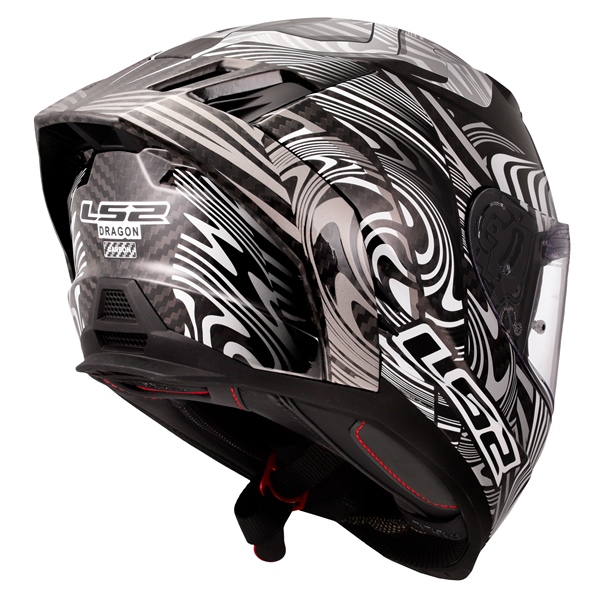 Image-4 LS2 Dragon Full-Face Helmet Enthum - Summer HELM DRAGON CARB ENTH W/SUNV GLOS SI 3XL 807-2137 807-2137 LS2