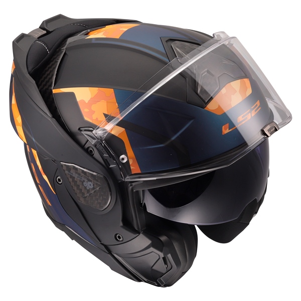 Image-8 LS2 Advant II Modular Helmet Glide HELM ADVANT II GLIDE MAT BK OG 3XL 910-4557 910-4557 LS2