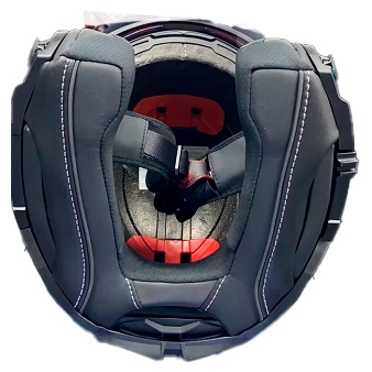 04-837 LS2 LS2 Cheek Pad for Advant II Helmet CHEEK PAD ADVANT II BK/RD 3XL LS2 Cheek Pad for Advant II Helmet Black, Red