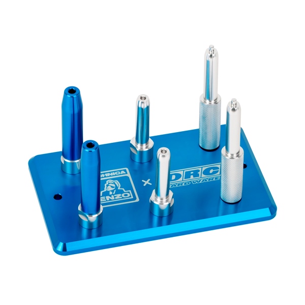 ED59-37-300 DRC-ZETA-UNIT DRC/ZETA/UNIT Tool Rear Shock Bulbing Plate SHOCK VALVING PLATE RR DRCZETA Skid Plates Blue