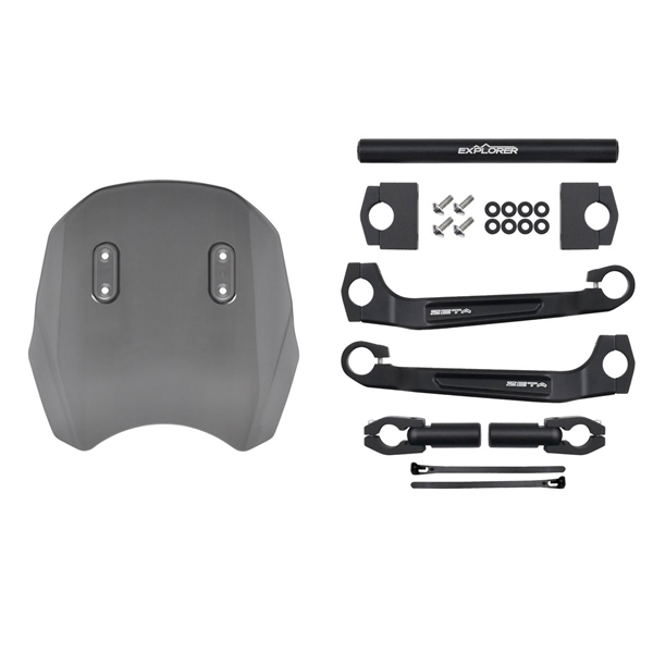 Image-2 DRC/ZETA/UNIT Explorer Windshield HONDA WINDSHIELD EXPLORER SHORT DRCZETA ZE70-6002 ZE70-6002 DRC/ZETA/UNIT