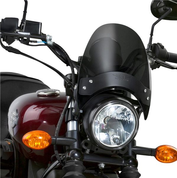 N2531-002 NATIONALCYCLE National Cycle Flyscreen Windshield APRILIA, BMW, HARLEY-DAVIDSON, HONDA, INDIAN, KAWASAKI, SUZUKI, TRIUMPH, VICTORY, YAMAHA WINDSHIELD FLYSCREEN DSMK Flyscreen Windshield Smoke (dark)