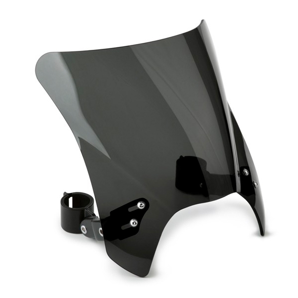 N2831-002 NATIONALCYCLE National Cycle Mohawk Windshield with Black mounting APRILIA, BMW, HARLEY-DAVIDSON, HONDA, INDIAN, KAWASAKI, SUZUKI, TRIUMPH, VICTORY, YAMAHA WINDSHIELD MOHAWK DSMK UNIV Mohawk Windshield with Black mounting Smoke (dark)