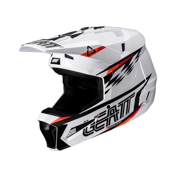Image-2 LEATT 3.5 Off-Road Helmet Kit V25 - Goggle Included HELM MOTO 3.5 V25 KIT WH S LEATT 1025100541 1025100541 LEATT
