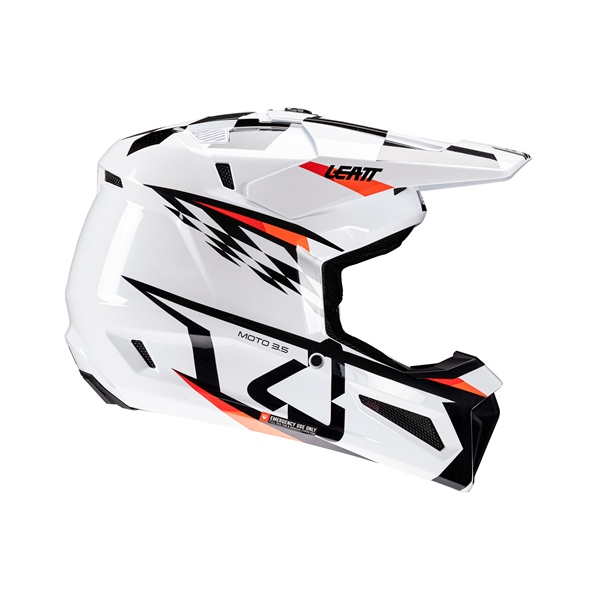 Image-3 LEATT 3.5 Off-Road Helmet Kit V25 - Goggle Included HELM MOTO 3.5 V25 KIT WH S LEATT 1025100541 1025100541 LEATT