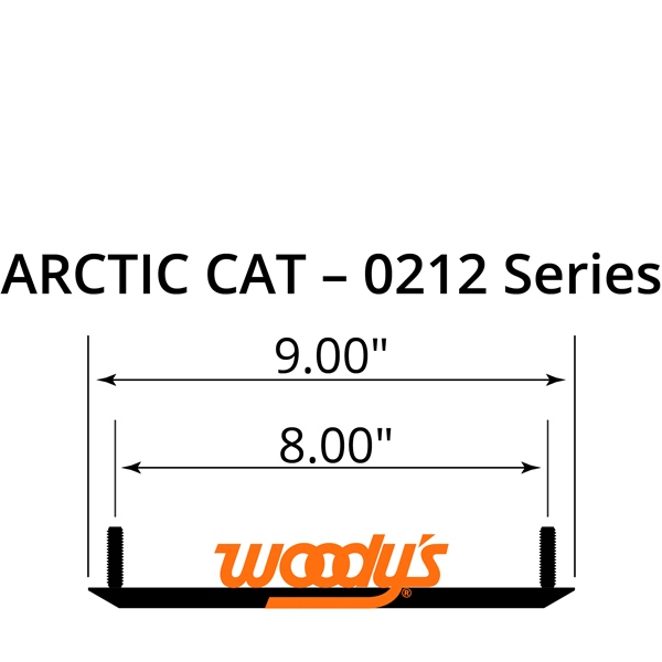 EAT3-0212 WOODYS WOODYS Extender Trail III Carbide Runner ARCTIC CAT, SKI-DOO CARBIDE RUNN 4"X60D EXTENDER SERIES III Extender Trail III Carbide Runner 