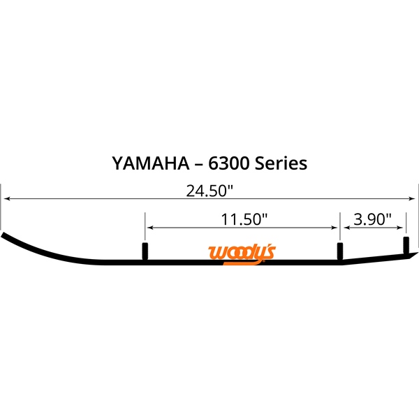 EYV3-6300 WOODYS WOODYS Extender Trail III Carbide Runner CARBIDE RUNN 4"X60D EXTENDER SERIES III Extender Trail III Carbide Runner 