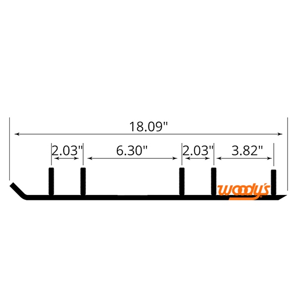 TSI4-1050 WOODYS WOODYS Trail Blazer IV Carbide Runner Project X/X2/ PX/SPX 5 Bolt or 4 Bolt CARBIDE RUNNER 6"X60D USI TRAIL Trail Blazer IV Carbide Runner 