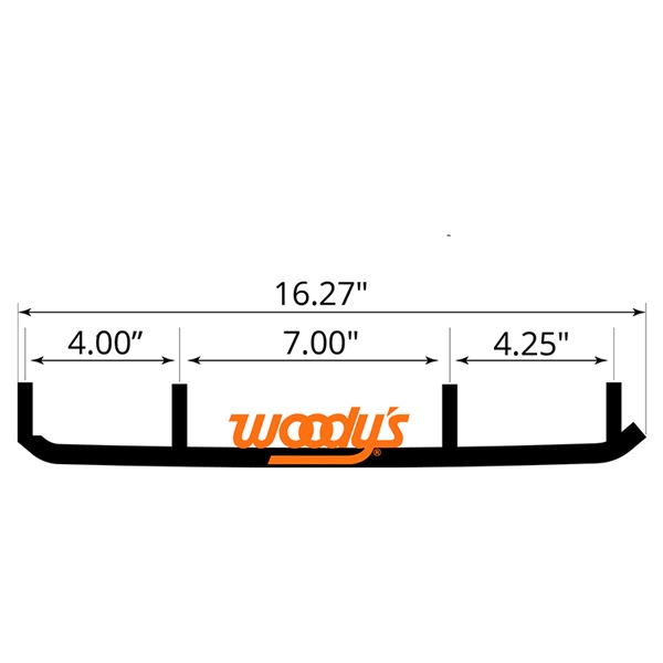 RUCV-2001 WOODYS WOODYS Standard Runner Curve XM WEAR BAR RUNNER STD CURVE XM SKI Standard Runner 